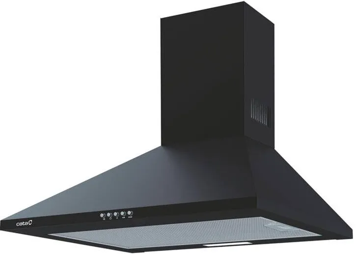CATA Hood OMEGA 600 BK /M, Chimney, Energy efficiency class C, Width 60 cm, 645 m³/h, Mechanical control, LED