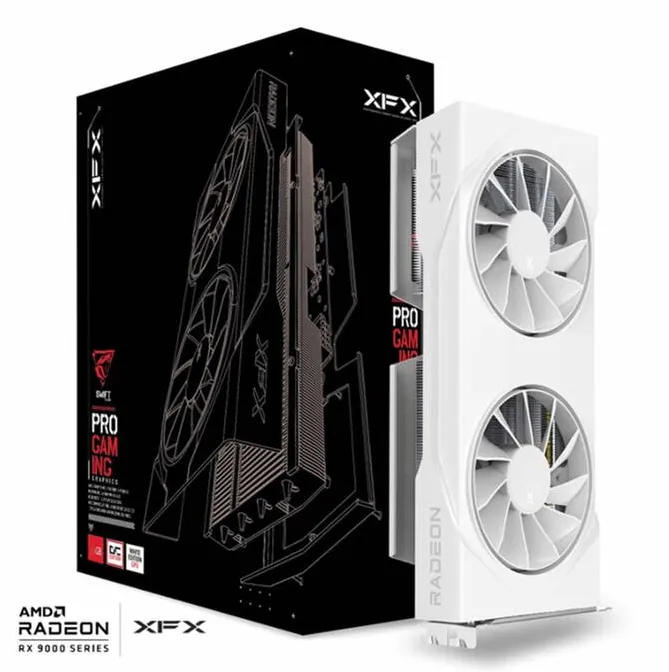 Placa Video XFX Swift RX 9060XT OC White 8GB