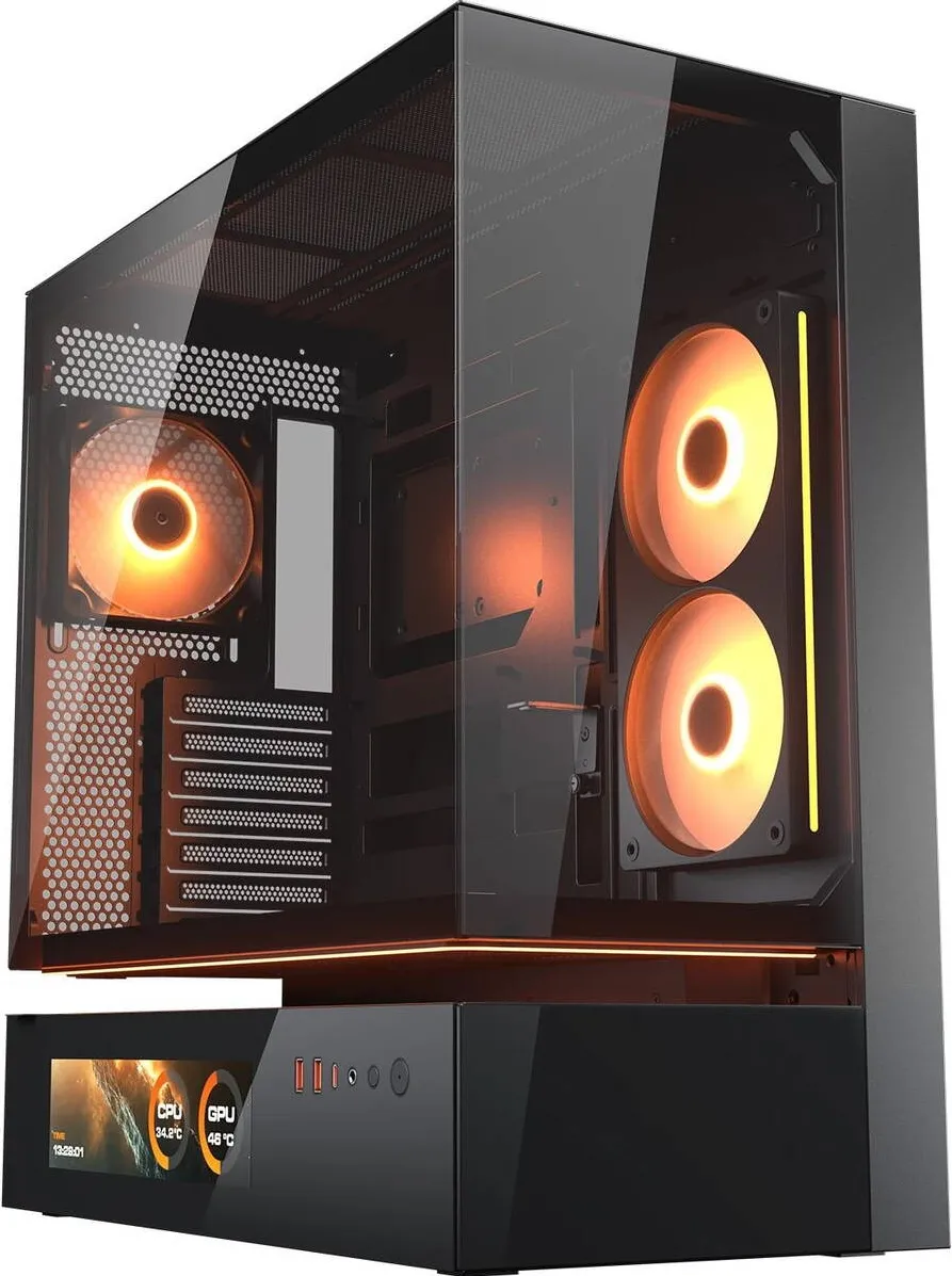 Carcasa PC Cougar CGR-2DA4W-V Vision Negru Fara sursa