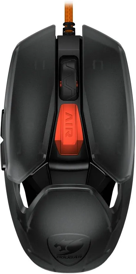 Mouse Cougar gaming cu fir Airblader Tournament, butoane programabile, DPI maxim 20000, cablu impletit, Negru