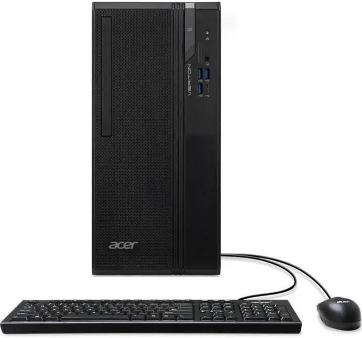 Sistem desktop Acer Veriton, Intel 225 10 C / 10 T, 2.7 GHz - 4.9 GHz, 20 MB cache, 16 GB RAM, 1 TB SSD, Intel Graphics, Windows 11 Pro