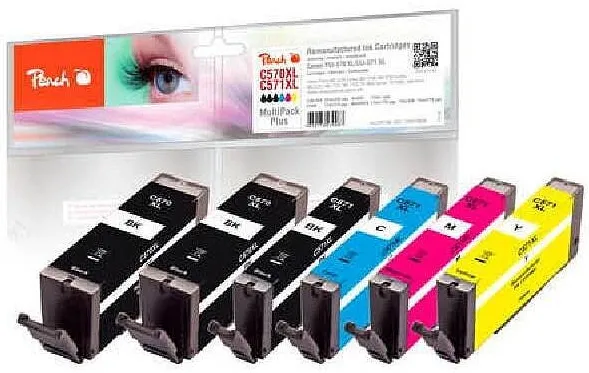 Cartus Imprimanta Peach PGI-570XL CLI-571XL set multicolor 22x11ml