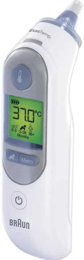 BRAUN Termometru pentru copii cu infrarosu IRT 6520 Digital pentru ureche, Alb
