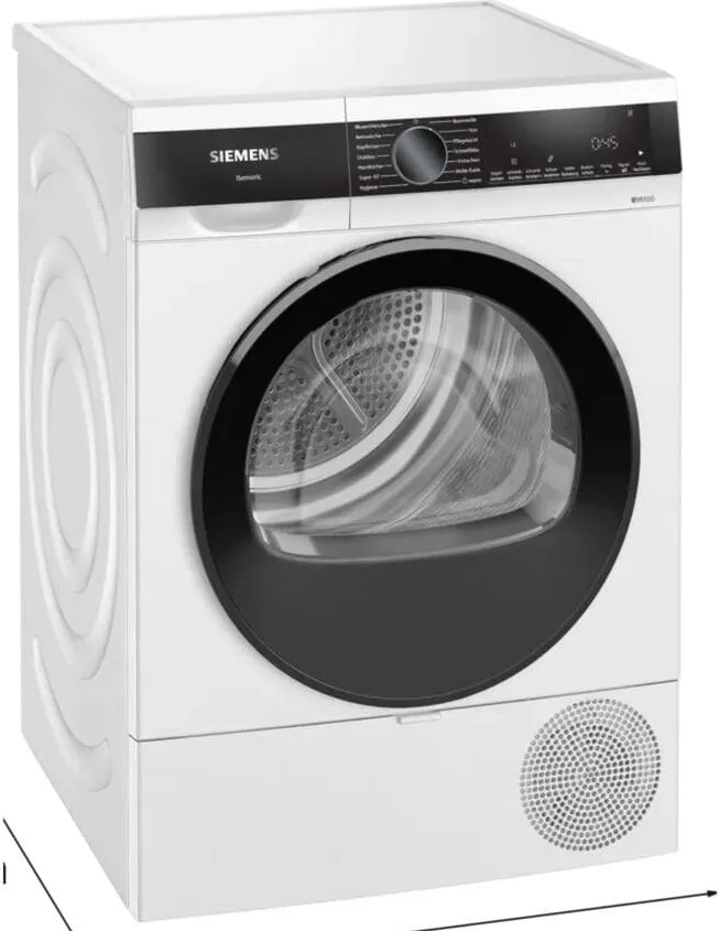 SIEMENS Siemens WQ33G2D41 iQ500 Heat Pump Tumble Dryer White Black