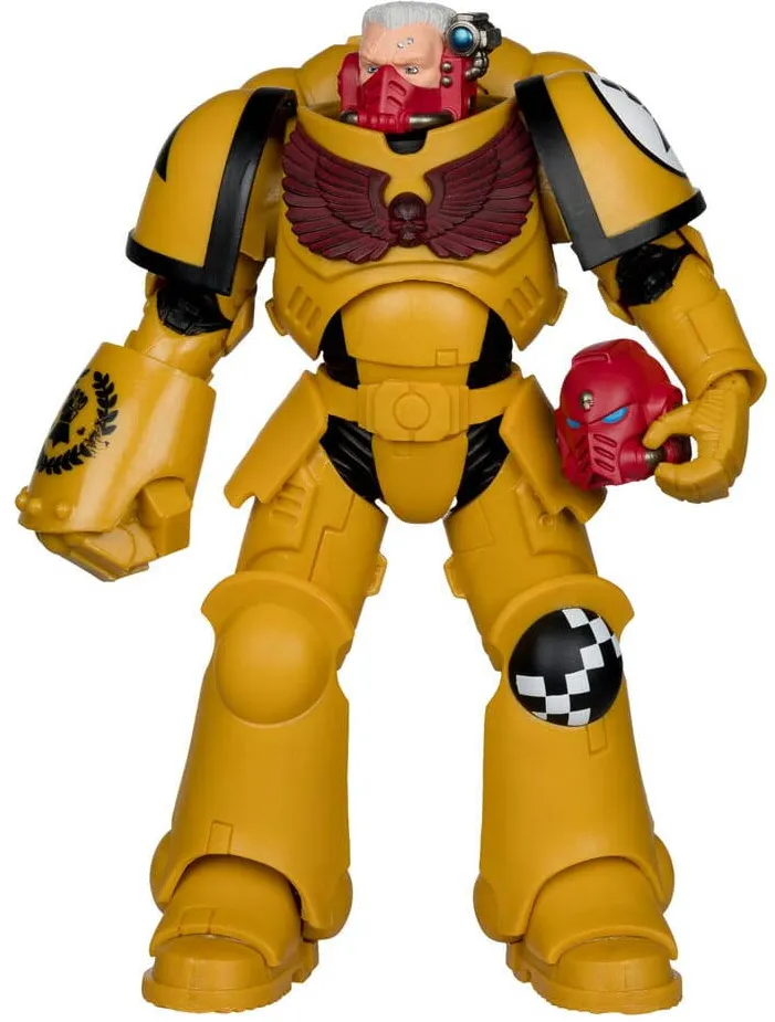 Jucarie creativa McFarlane Figurina Warhammer 40,000 Action Figure Intercessor Sergeant (Imperial Fist) (Gold Label) 18 cm