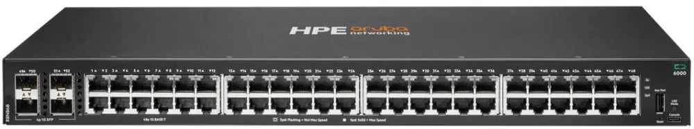 Switch HP NET 48PORT 4SFP/CX6000 R8N86B ARUBA BY HPE