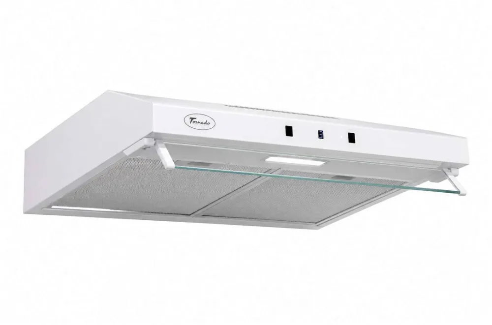 Tornado Hota Traditionala Tornado BIZA 10 (60), 1 motor, latime 60 cm, 3 viteze, absorbtie 500 m3/ora, Alb