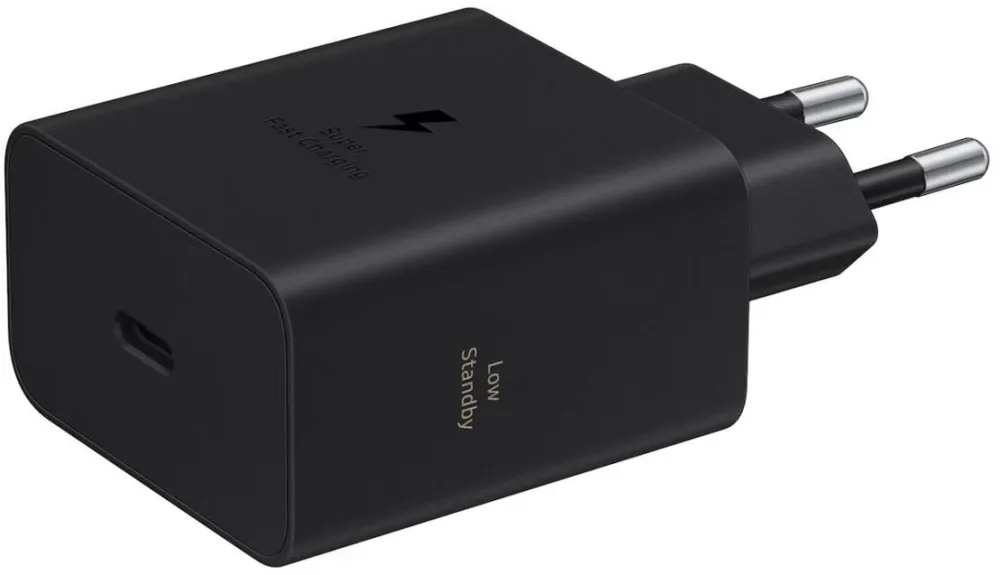 Samsung Samsung Super Fast Charger 60W, Low Standby T6010, Type-C, Black, Bulk