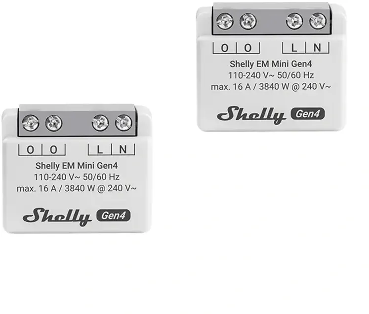 Shelly Contor de energie SHELLY EM Mini Gen4, 2 bucati