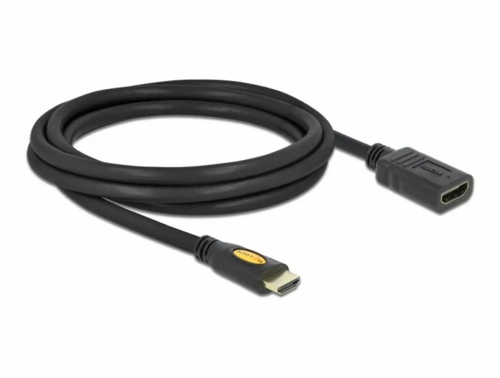 DELOCK 83080 High Speed HDMI with Ethernet - HDMI with Ethernet extension cable - 2 m
