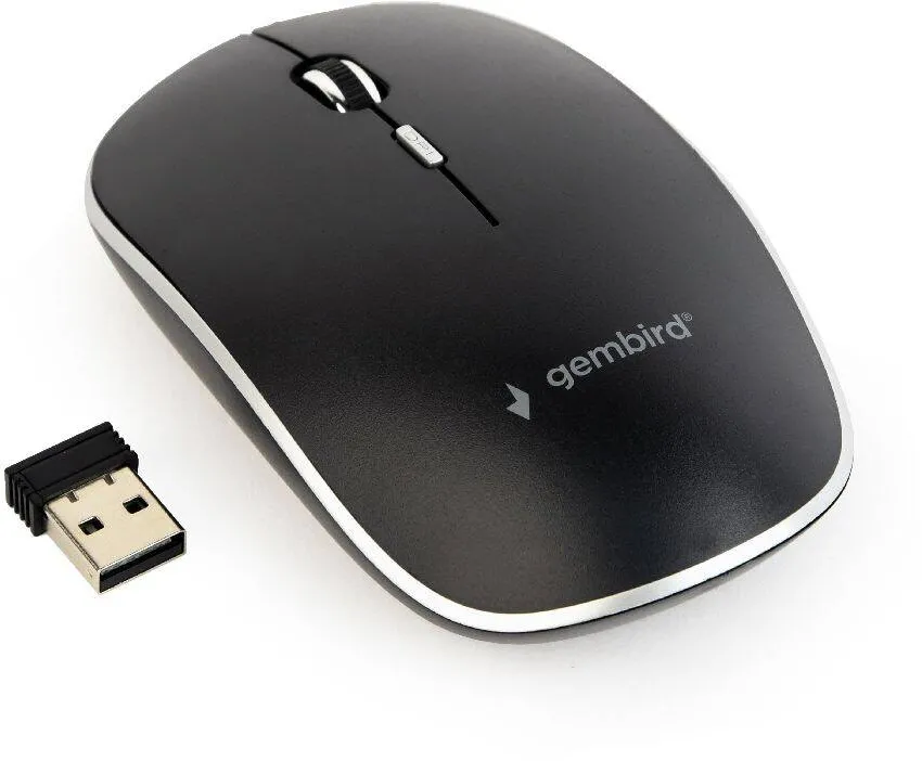 Mouse Gembird MUSW-4BS-01 Silent wireless optical , black
