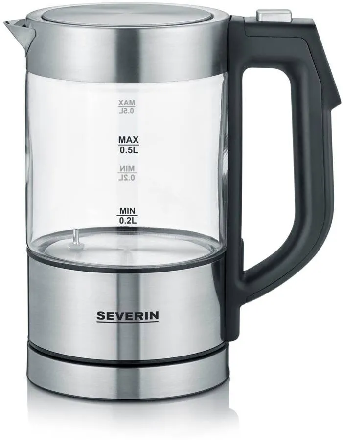 SEVERIN Fierbator WK 3458 Digital Mini Glass, 0.5L, 1100W, Sticla
