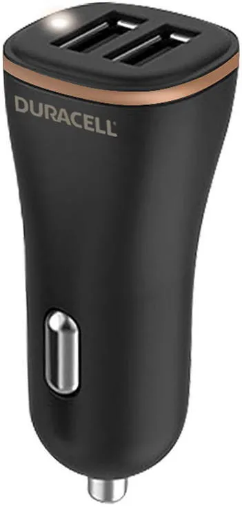 DURACELL Incarcator auto 2xUSB 30W (negru)