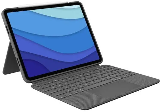 LOGITECH Husa Logitech Combo Touch cu tastatura si trackpad detasabile pentru iPad Pro 11 inch gen 1-4, US, Gri