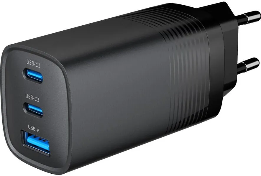 Gembird Gembird TA-UC-PDQC65-01-BK mobile device charger Universal Black AC Fast charging Indoor