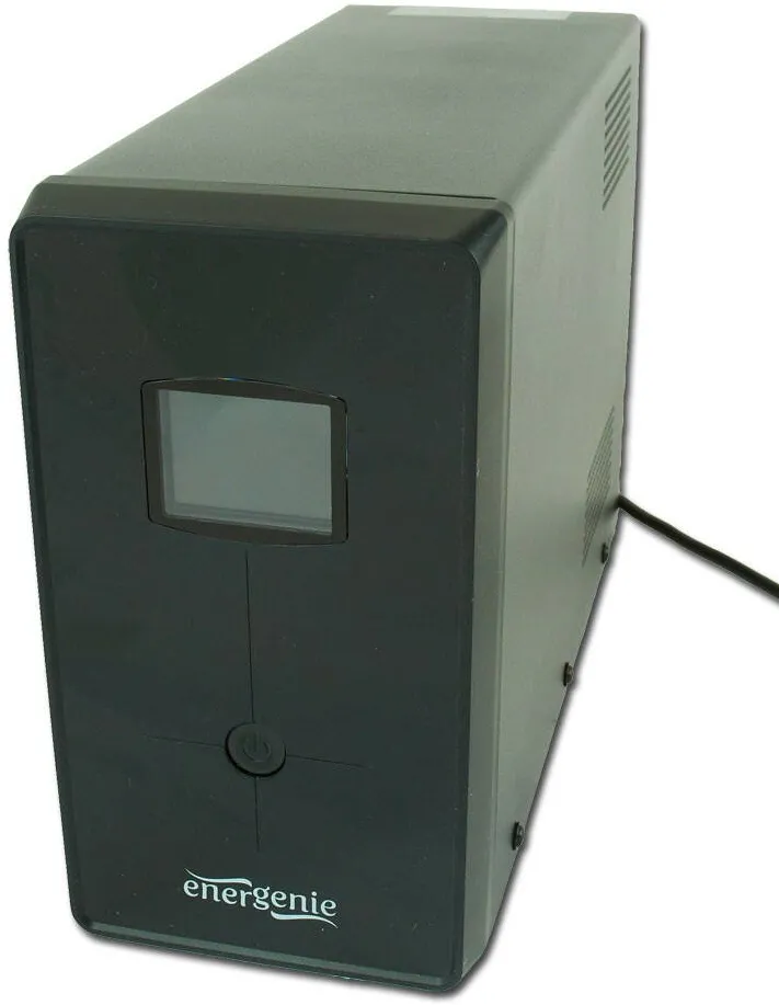 UPS ENERGENIE UPS with USB and LCD display, 1200 VA, black