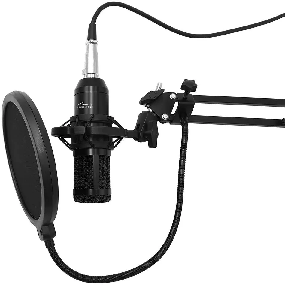 Microfon Media-Tech Microphone with accessories kit STUDIO AND STREAMING MICROPHONE MT397K