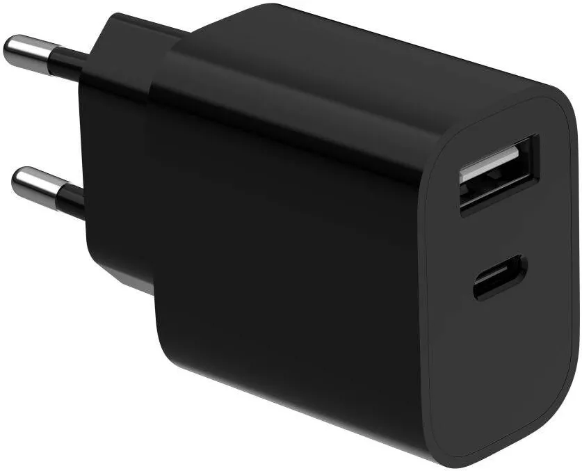 Gembird GEMBIRD 2-port universal USB charger A+C 2.4 A black