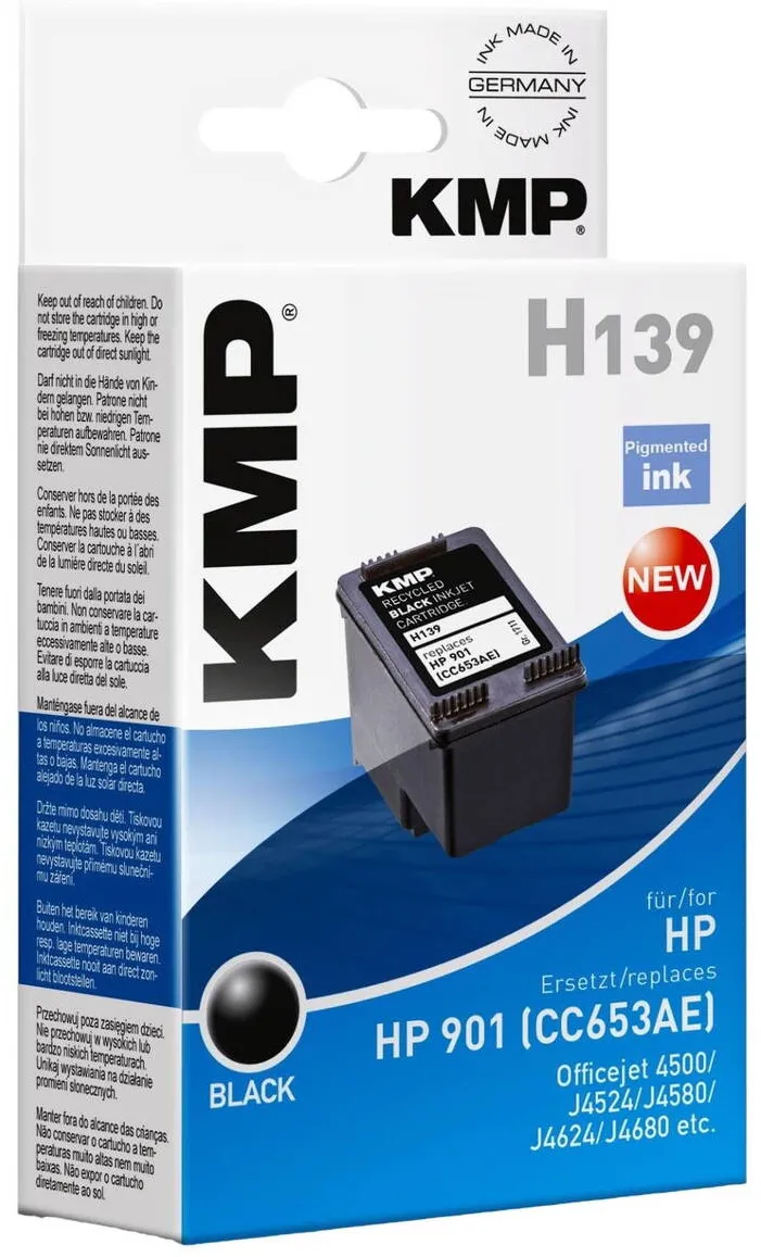 Cartus Imprimanta KMP Toner pentru HP OfficeJet 4500 HP, KMP, Negru, 4 ml