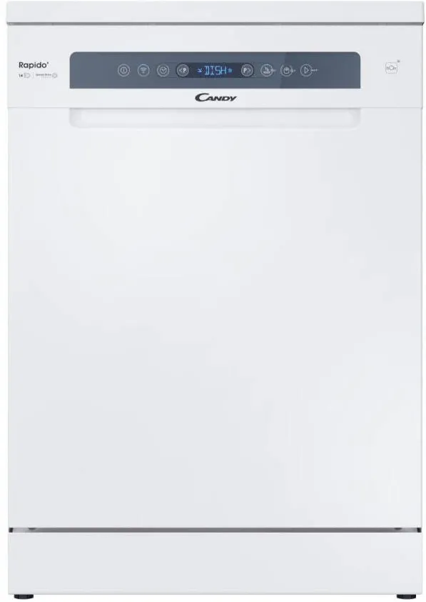 CANDY Masina de spalat vase Candy Rapido CF 4C6F0W, Clasa C, 14 seturi, 8 programe, Motor Inverter, WiFi/ hOn app, Automatic open door, Add-dish, Wash&Dry 35’, Maxi Tub, 60 cm, Alb