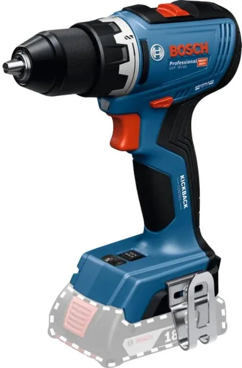 BOSCH Masina de gaurit si insurubat (bormasina) pe acumulator Bosch Professional GSR 18V-65, 06019N3200, 18V, 63/31 Nm, 2100 RPM, mandrina metalica, Kickback control, motor fara perii/brushless, cutie de carton, fara acumulator si incarcator