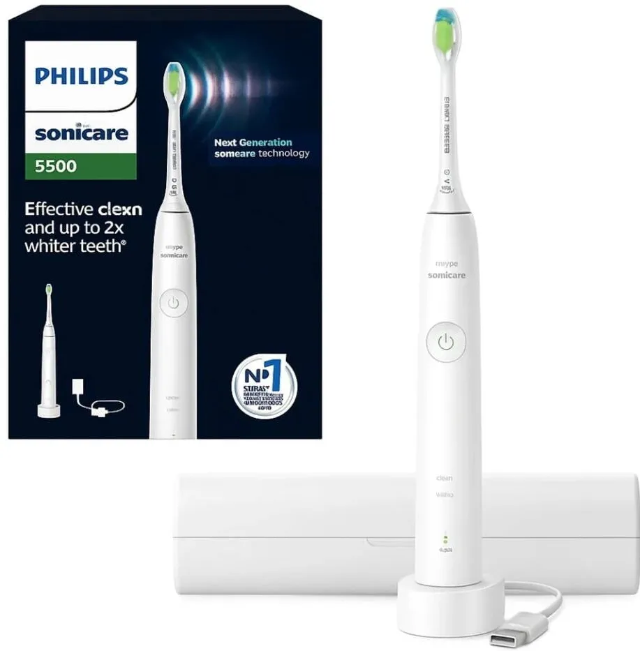 Philips Sonicare 5500 Series HX7110/02, Electric Toothbrush (White)