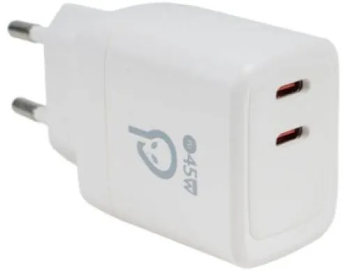 Spacer Incarcator retea Spacer GaN, 2 x USB 45W