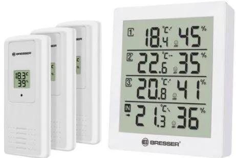 Bresser Statie meteo Bresser Temeo Hygro Quadro alb