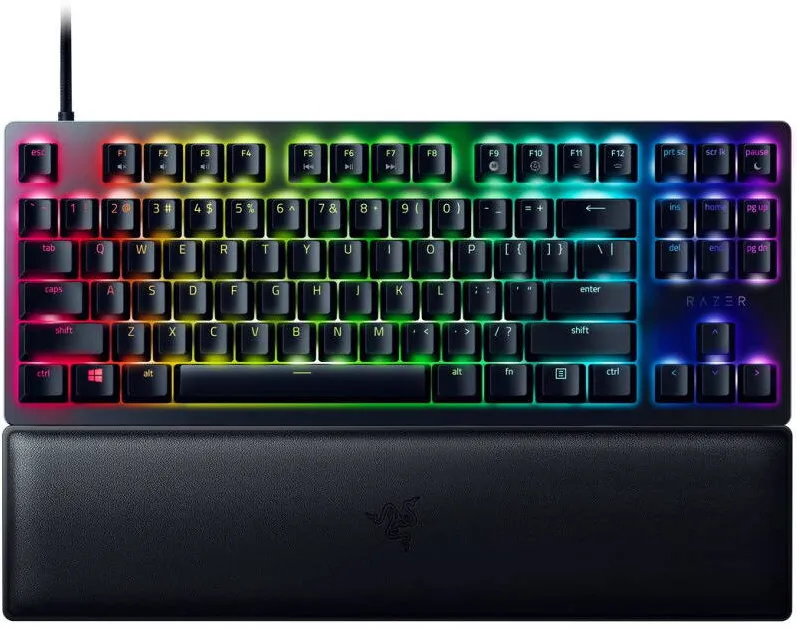 Tastatura RAZER Gaming Huntsman V2 Black TKL Clicky Optical Purple Switch Mecanica