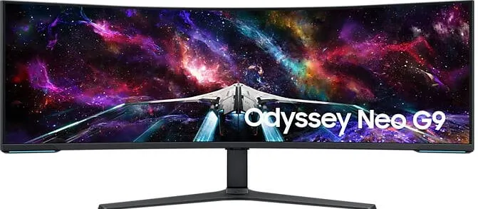 Monitor Samsung Odyssey S57CG954NU LCD 144,8 cm (57") 7680 x 2160 Pixel 8K Ultra HD QLED Negru, Alb