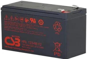 CSB BATTERY HRL1234W 12V 9Ah 34W Pb F2