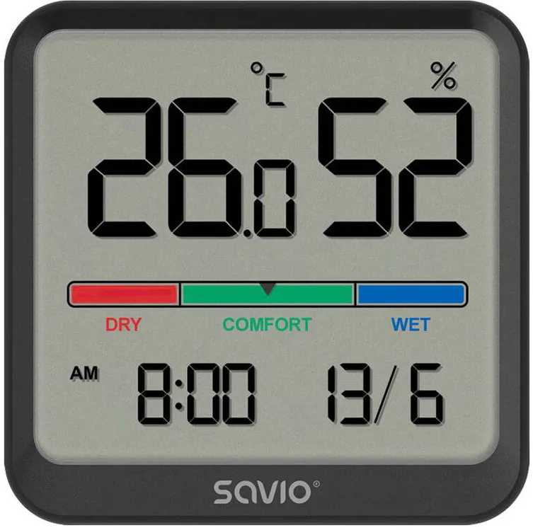 SAVIO Temp./humidity sensor SAVIO CT-01/B black