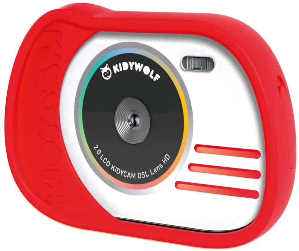 Aparat foto compact Kidywolf Camera foto-video digitala pentru copii KIDYCAM, rosu