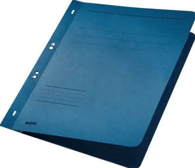 Leitz Dosar cu sina Leitz 1/1, carton, A4, cu capse, 170 coli, albastru