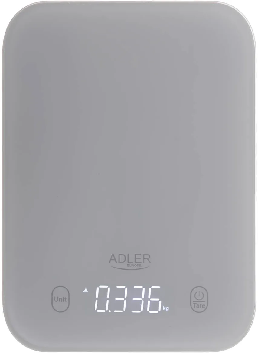 Adler AD 3181g Kitchen Scale, Grey