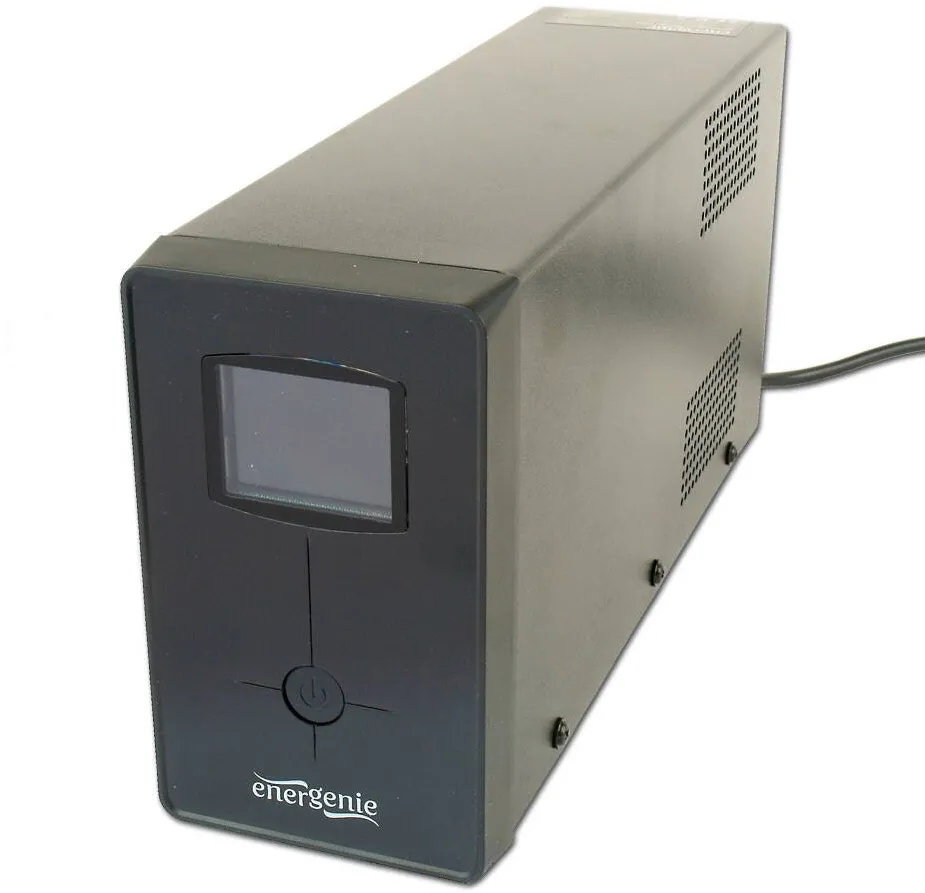 UPS ENERGENIE UPS with USB and LCD display, 850 VA, black