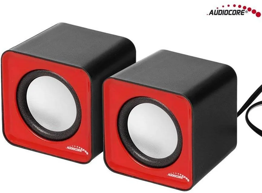 Boxe AUDIOCORE AC870R, USB, 6W, Black Red