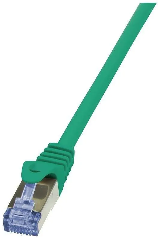 Accesoriu Retea Logilink - Patch Cablu Cat.6A 10G S/FTP PIMF PrimeLine 0,25m verde