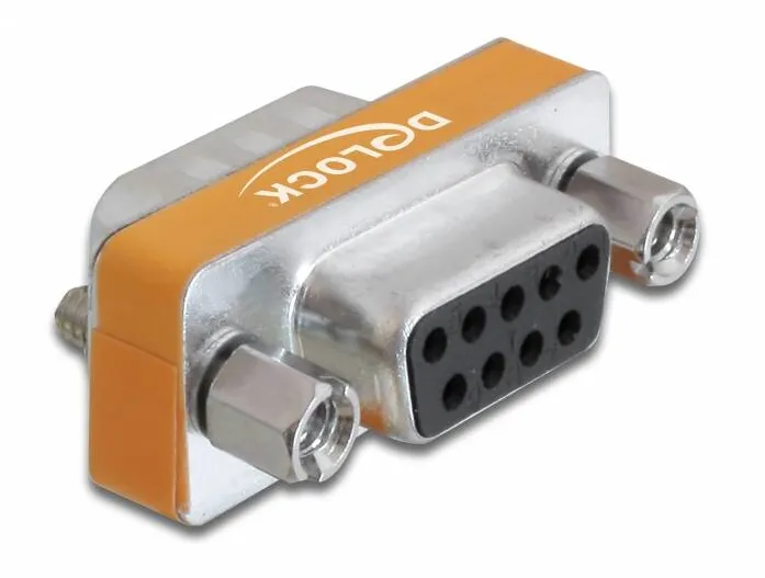 Adaptor DELOCK 65255, Null Modem D-Sub 9 pini tata > D-Sub 9 pini mama