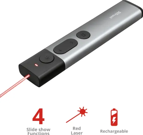 Presenter TRUST Presenter 23333, USB Wireless, Gray