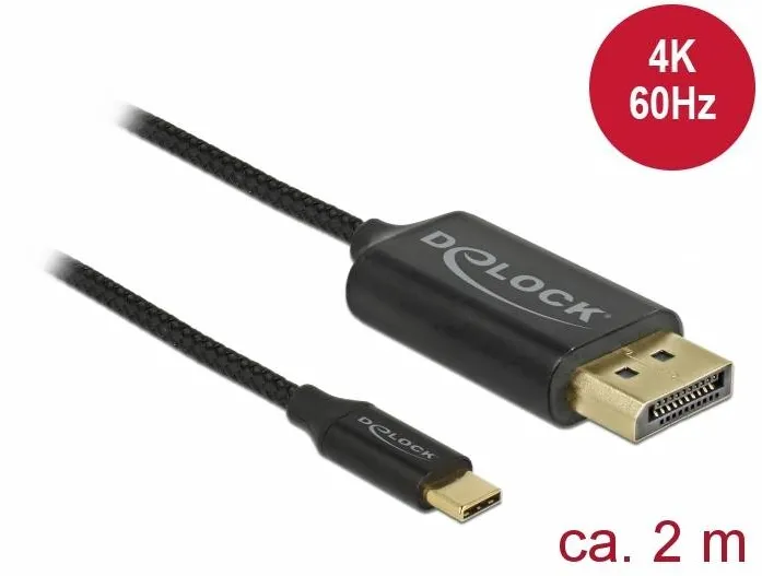 DELOCK 83710 USB / DisplayPort cable - USB-C to DisplayPort - 2 m