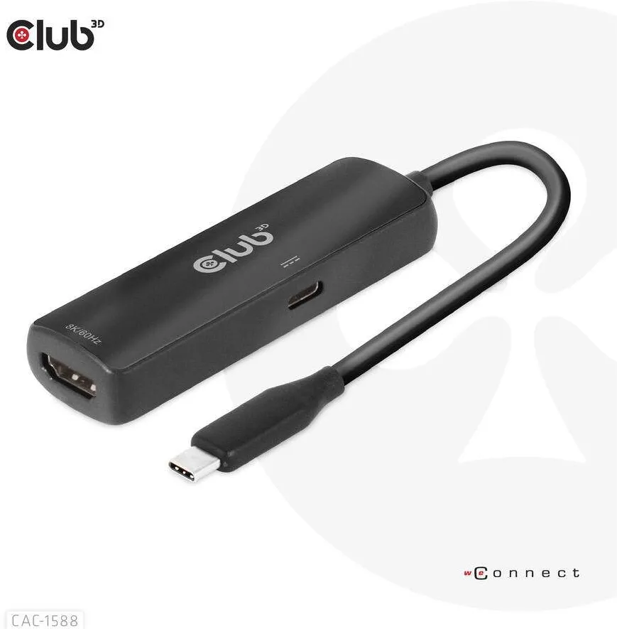 Adaptor CLUB 3D USB 3.2 Typ C > HDMI 2.1 HDR10 8K60Hz Activ