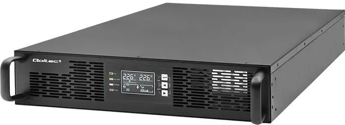 UPS QOLTEC 52287 for RACK  3kVA  3000W  Power factor 1.0  LCD  EPO  USB  On-line