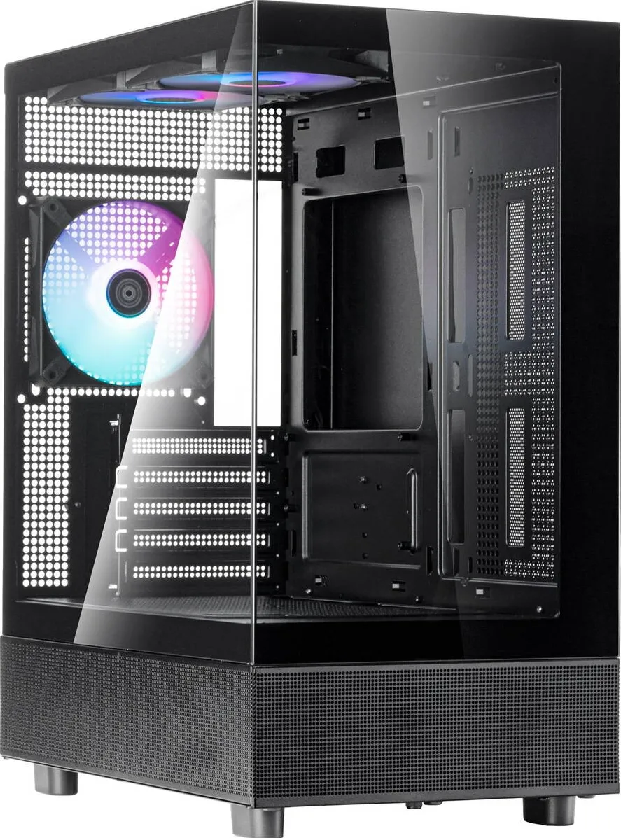 Carcasa PC Silverstone Lucid 04 (black, tempered glass x 2)
