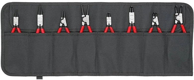 KNIPEX Set 8 clesti +husa, Knipex, 115x79mm, 1190g, Rosu