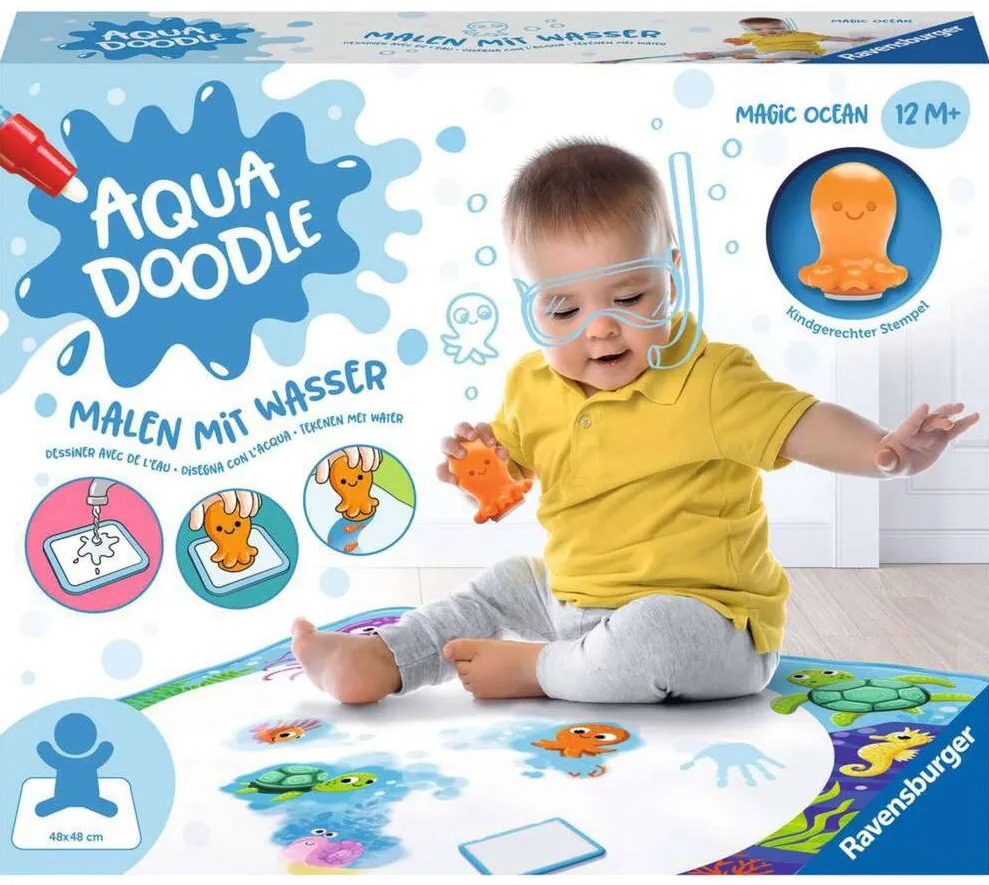 Jucarie creativa Ravensburger ministeps: Aqua Doodle Magic Ocean, painting