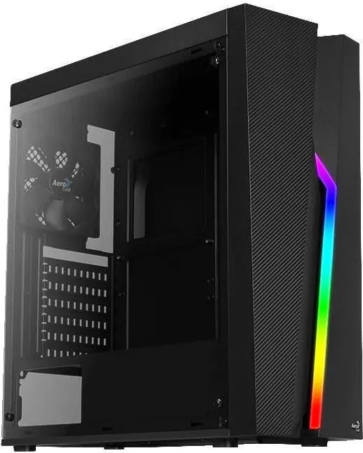 Carcasa PC Aerocool Carcasa Aerocool Bolt, Middle Tower, fara sursa, ATX, negru