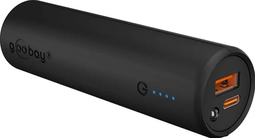 GOOBAY 60656 Bike Powerbank 5.0 5000 mAh with Reinforced Holder for Bicycle Handlebars