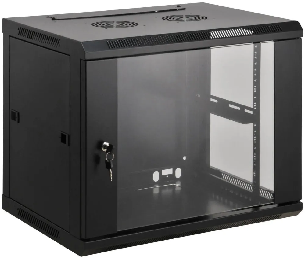 Cabinet metalic Intellinet Dulap de perete, Intellinet, Metal, Negru, 770x600x600mm