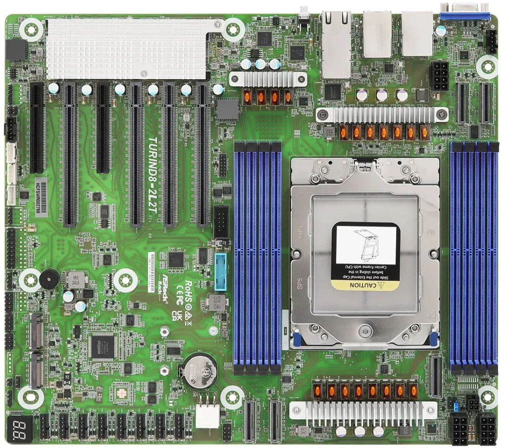 Placa de baza server ASRock TURIND8-2L2T motherboard AMD SoC Socket SP5 CEB